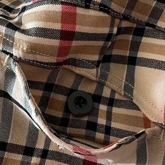 Vintage Italian Plaid High Waisted Pants Straight Leg Size 3X Like New T… - Picture 9 of 11